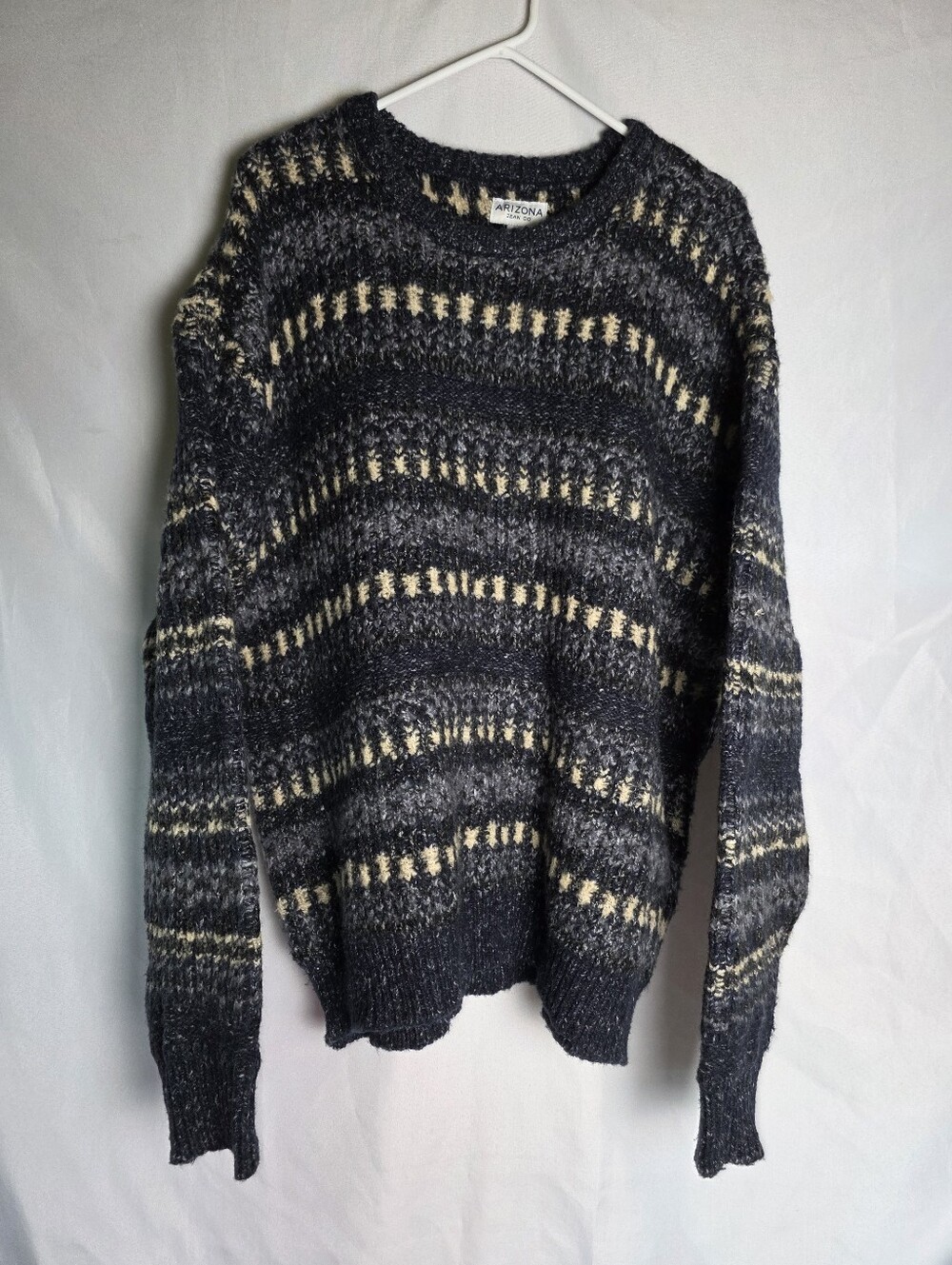 Men's Preppy Cozy Grandpacore Vintage Arizona Jean Co Crewneck Sweater Size XL